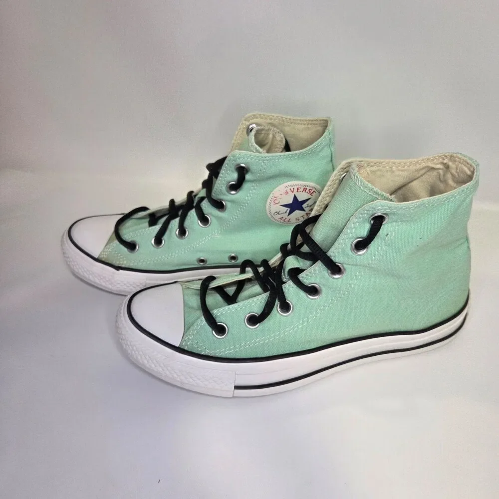 Converse Chuck Taylor All Star Hi Tops Sneaker Shoe Mint Green Womens 8 Mens 6